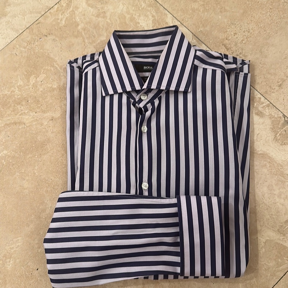 BOSS Men French Cuff Dress shirt